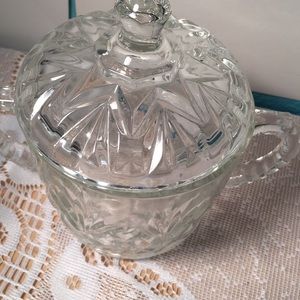 Vintage glass creamer by anchor hocking